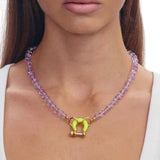 Spicy Dan Benny Necklace - Vermillion