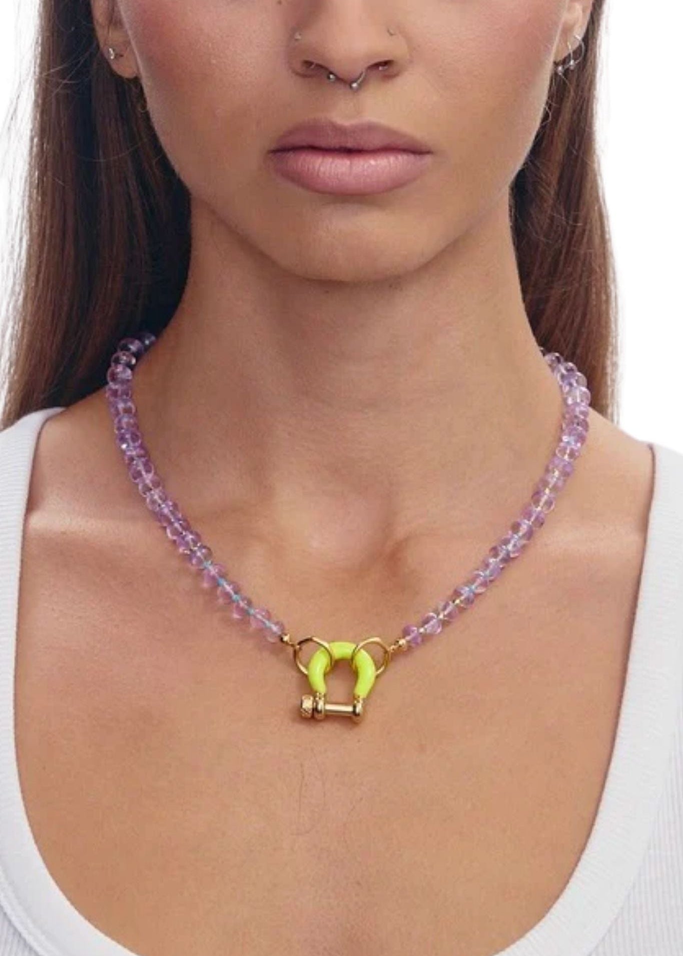 Spicy Dan Benny Necklace - Vermillion