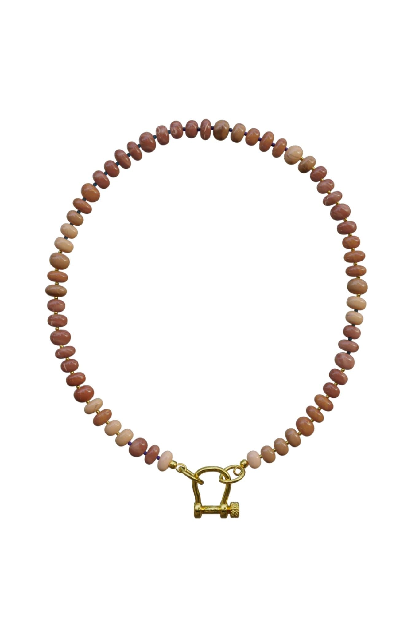 Spicy Dan Bevo Necklace - Vermillion