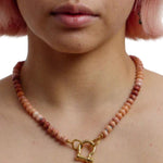 Spicy Dan Bevo Necklace - Vermillion