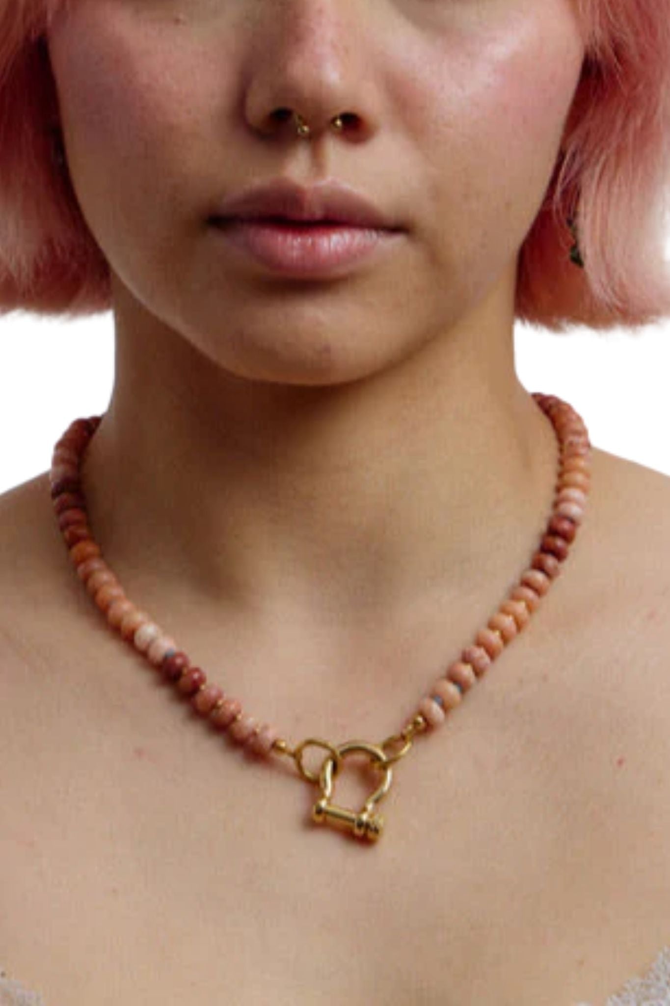 Spicy Dan Bevo Necklace - Vermillion