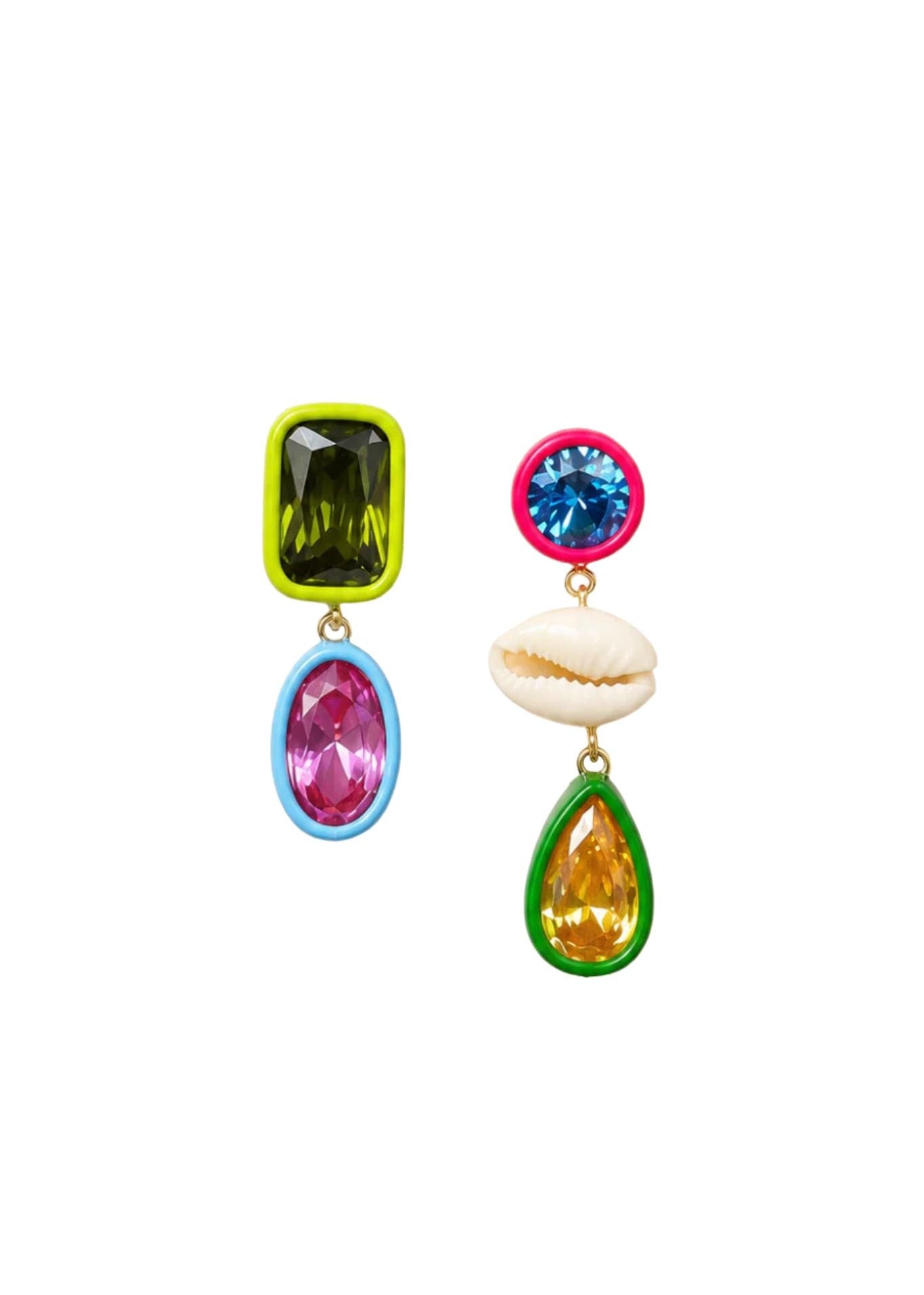 Spicy Dan Ellen Earrings - Vermillion
