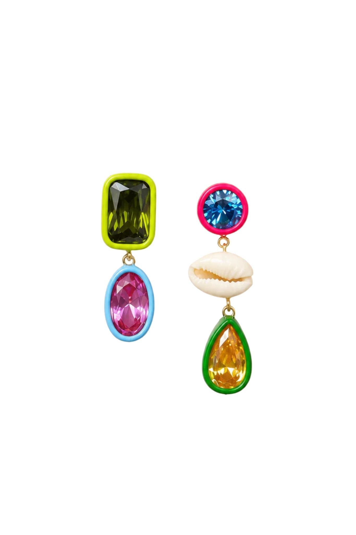 Spicy Dan Ellen Earrings - Vermillion