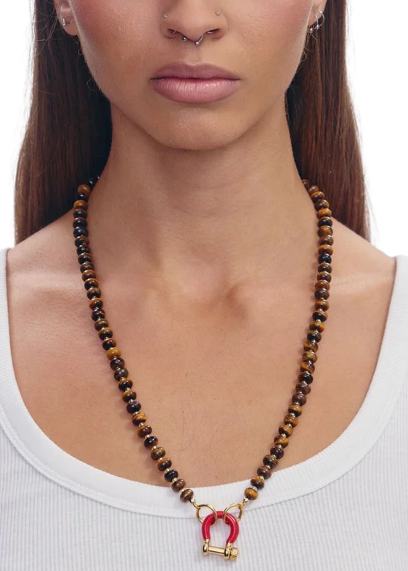 Spicy Dan Garth Necklace - Vermillion