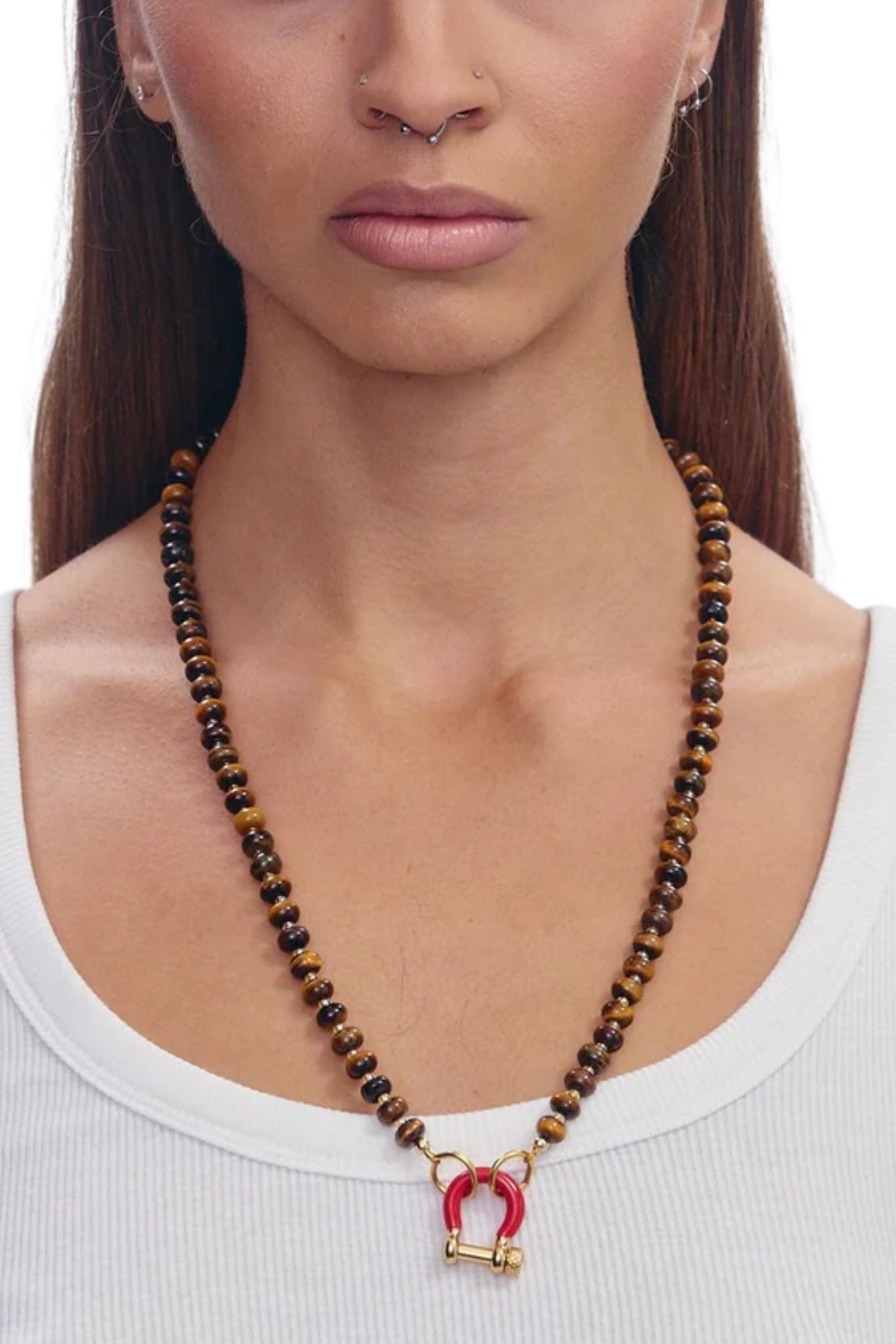 Spicy Dan Garth Necklace - Vermillion