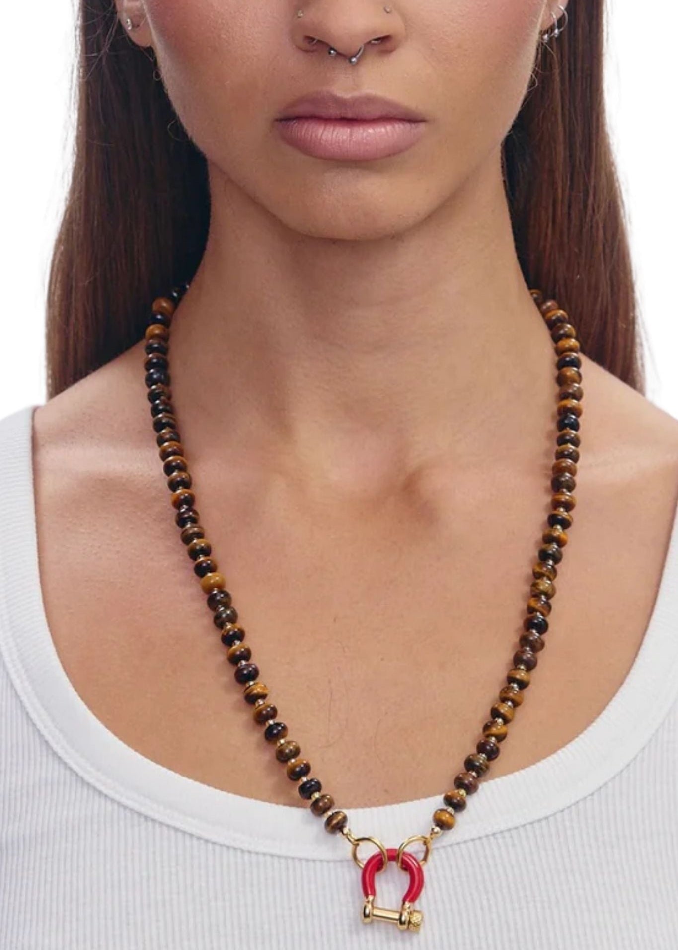 Spicy Dan Garth Necklace - Vermillion