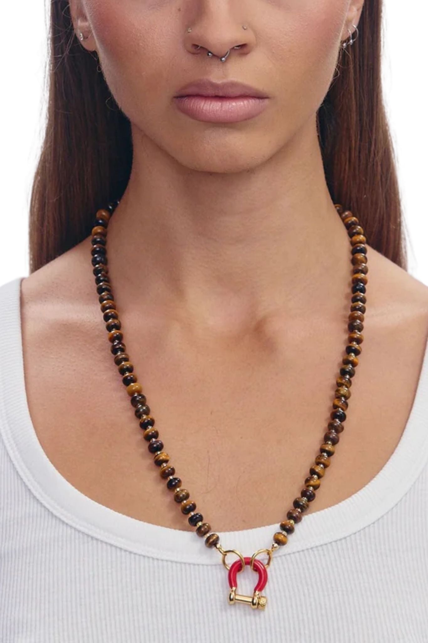 Spicy Dan Garth Necklace - Vermillion