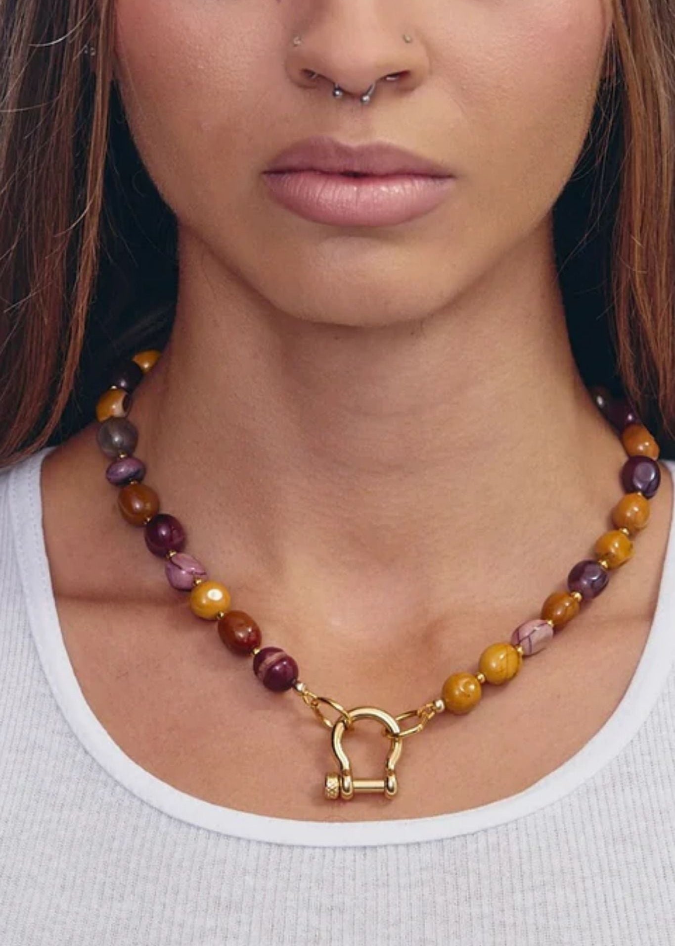 Spicy Dan Gus Necklace - Vermillion