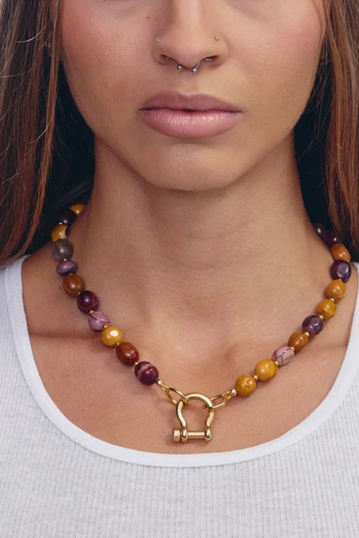 Spicy Dan Gus Necklace - Vermillion