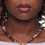 Spicy Dan Izzy Necklace - Vermillion