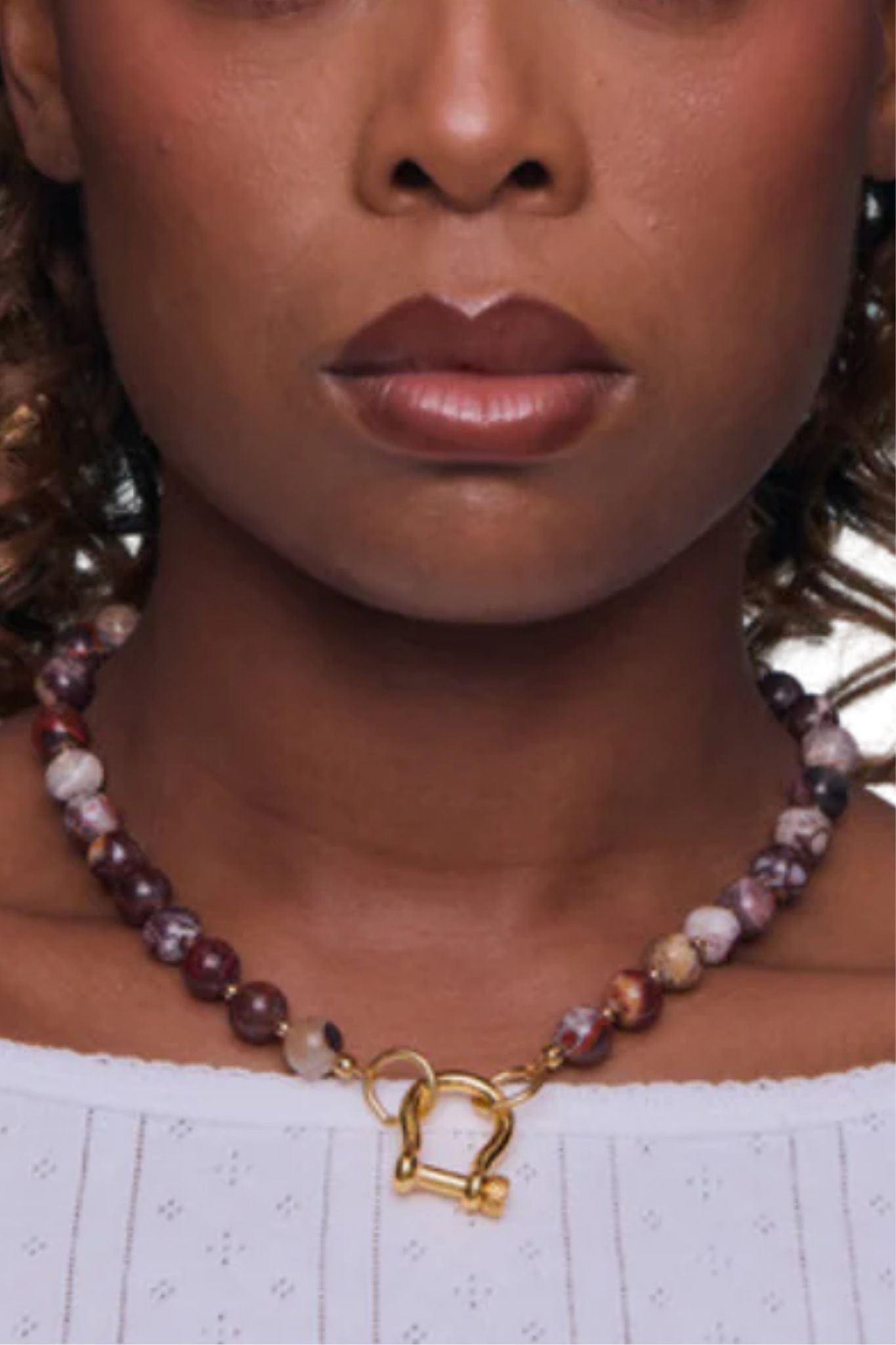 Spicy Dan Izzy Necklace - Vermillion