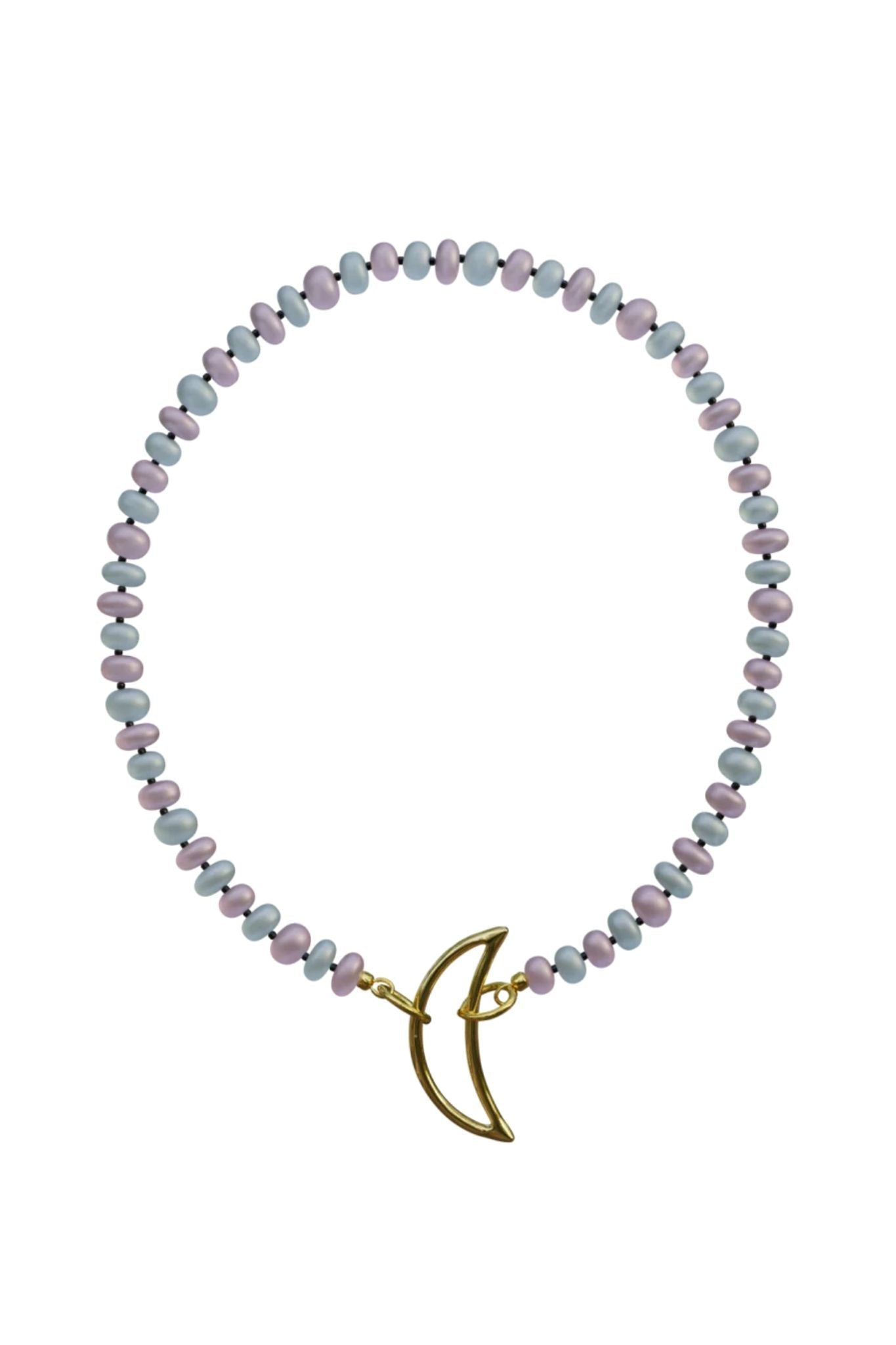 Spicy Dan Luna Necklace - Vermillion