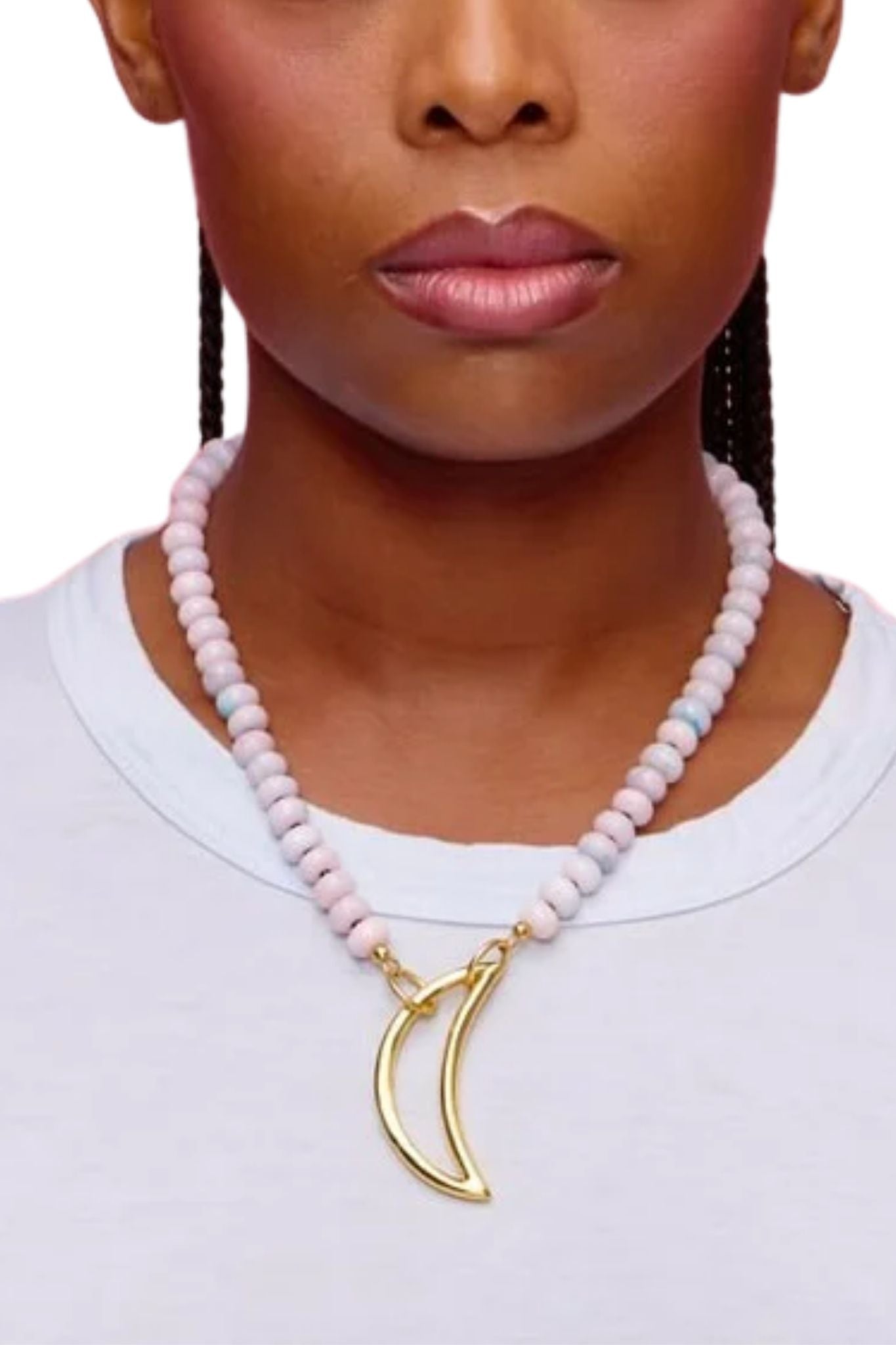 Spicy Dan Luna Necklace - Vermillion