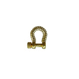 Spicy Dan Mini White CZ Carabiner - Vermillion