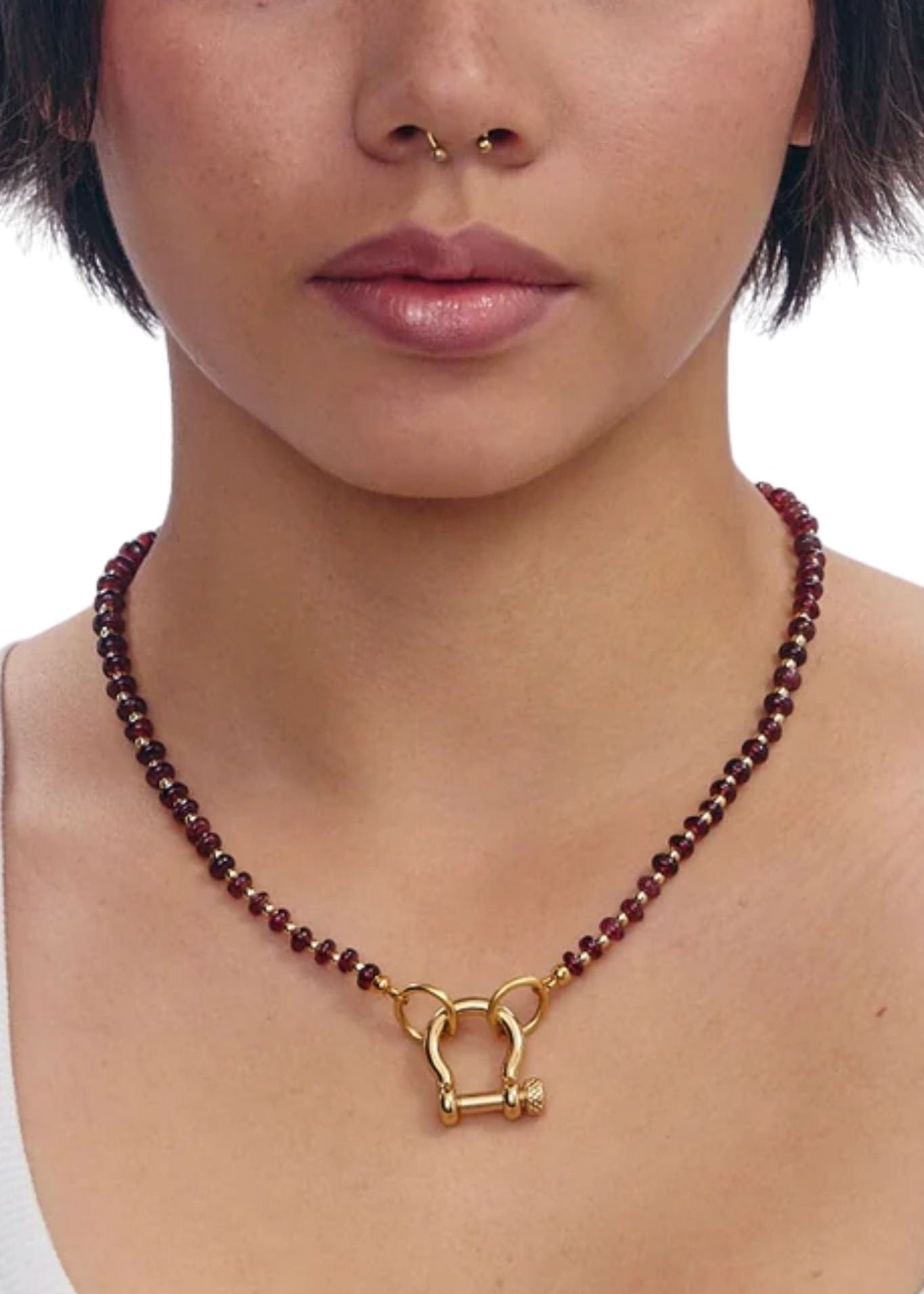 Spicy Dan Ruby Necklace - Vermillion