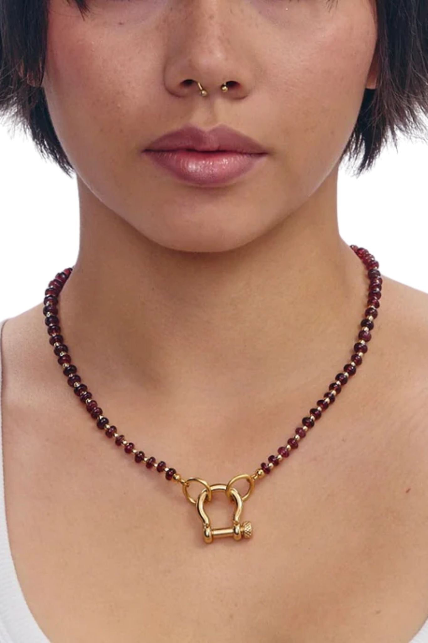 Spicy Dan Ruby Necklace - Vermillion