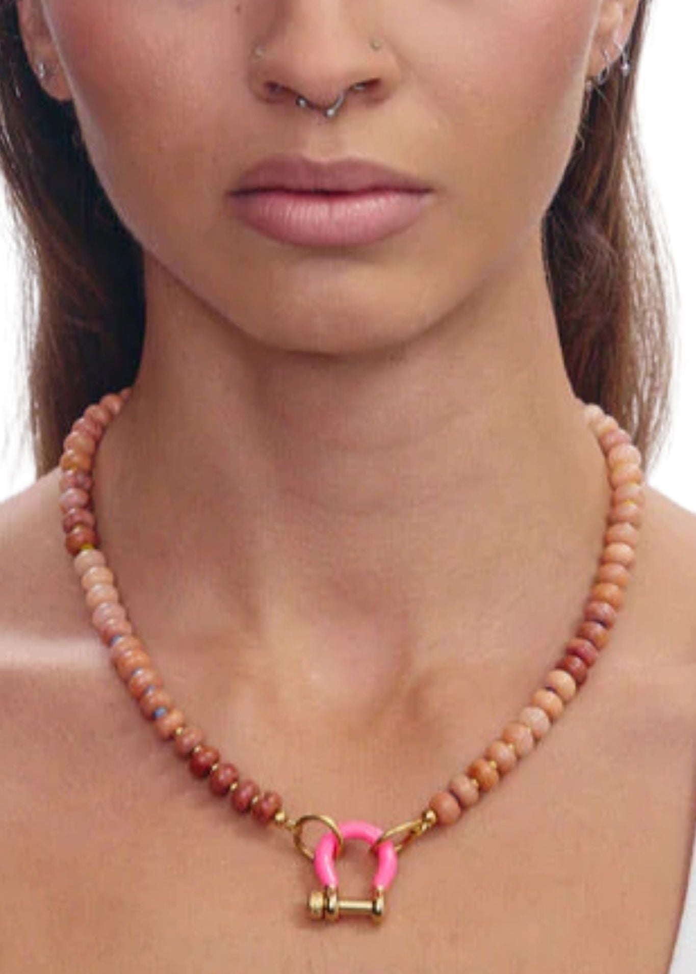 Spicy Dan Sadie Necklace - Vermillion