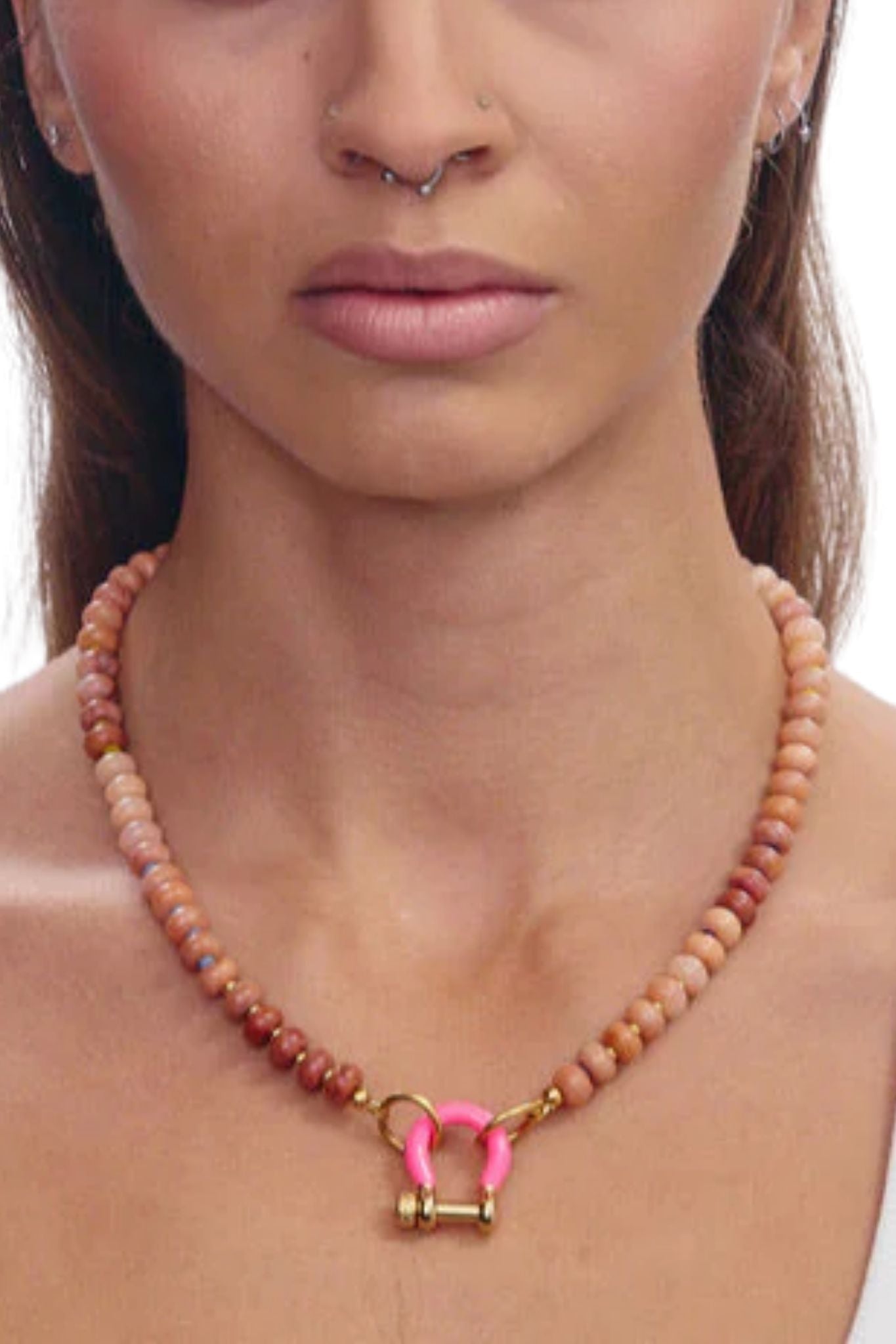 Spicy Dan Sadie Necklace - Vermillion