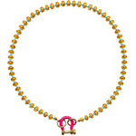 Spicy Dan Toast Necklace - Vermillion