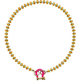 Spicy Dan Toast Necklace - Vermillion