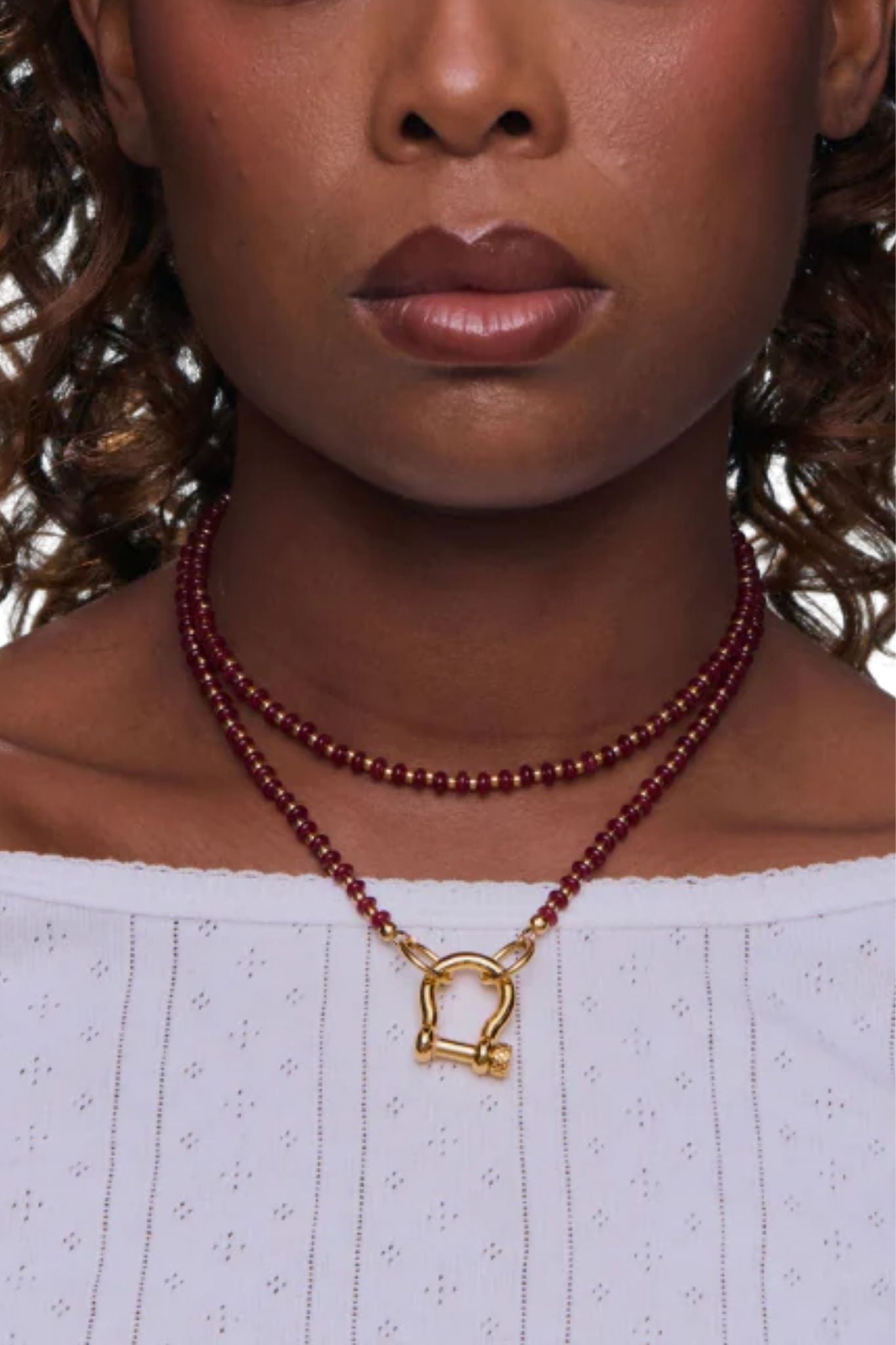 Spicy Dan Tony Necklace - Vermillion