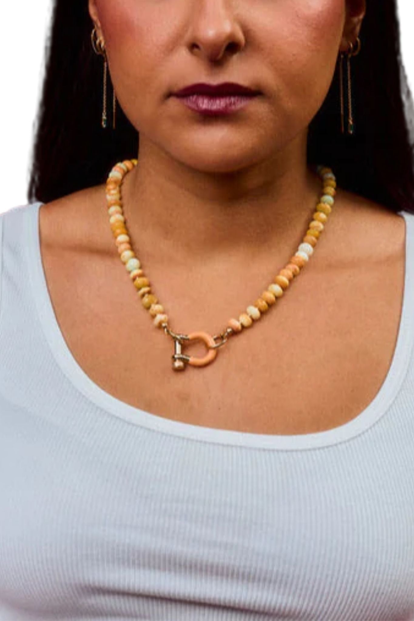 Spicy Dan Ziggy Necklace - Vermillion