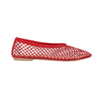 Staud Alba Ballet Flat - Vermillion