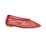 Staud Alba Ballet Flat - Vermillion