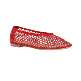 Staud Alba Ballet Flat - Vermillion