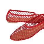 Staud Alba Ballet Flat - Vermillion