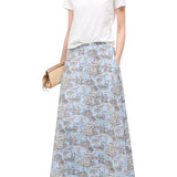 Staud Axel Skirt - Vermillion