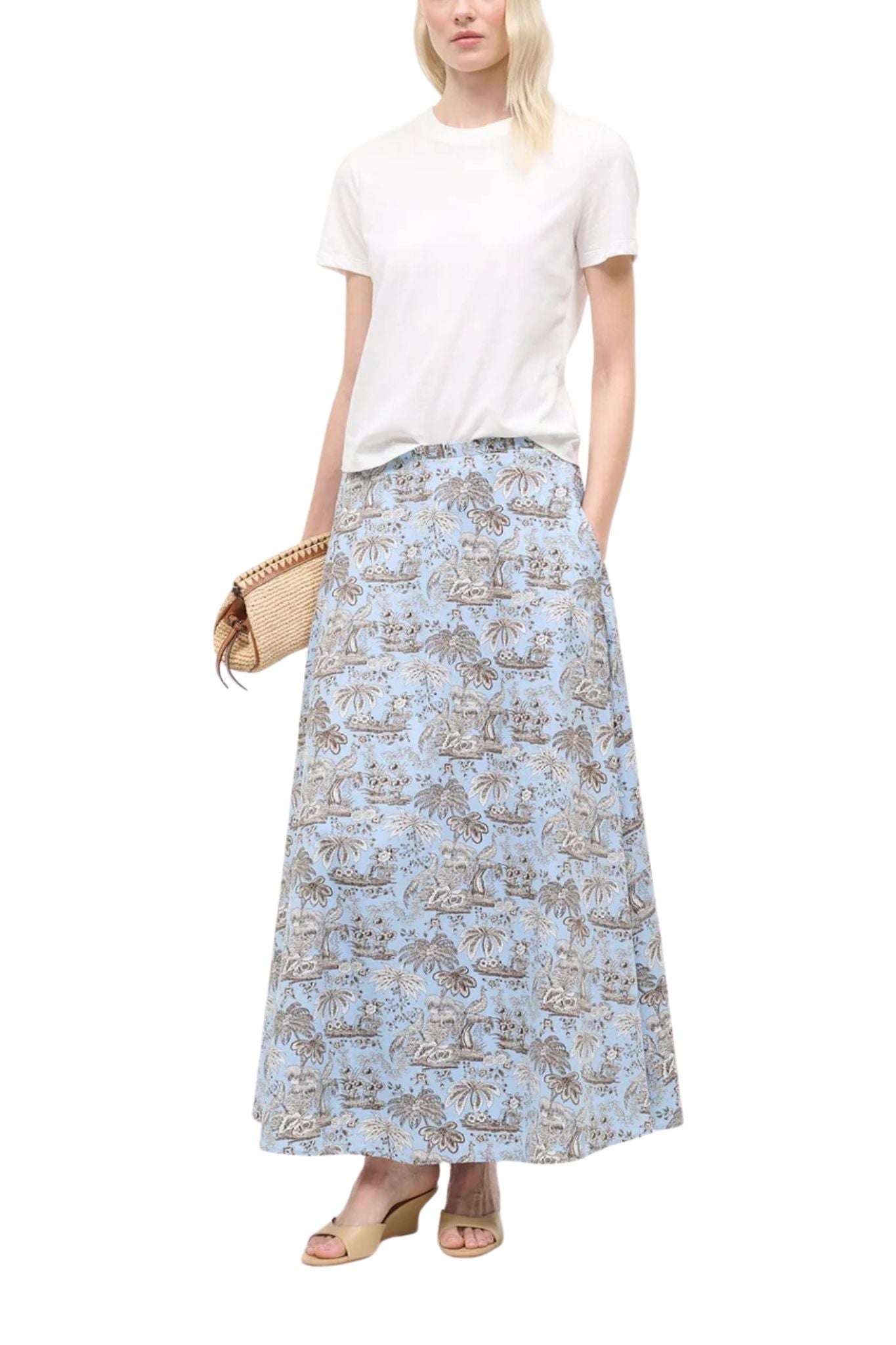 Staud Axel Skirt - Vermillion