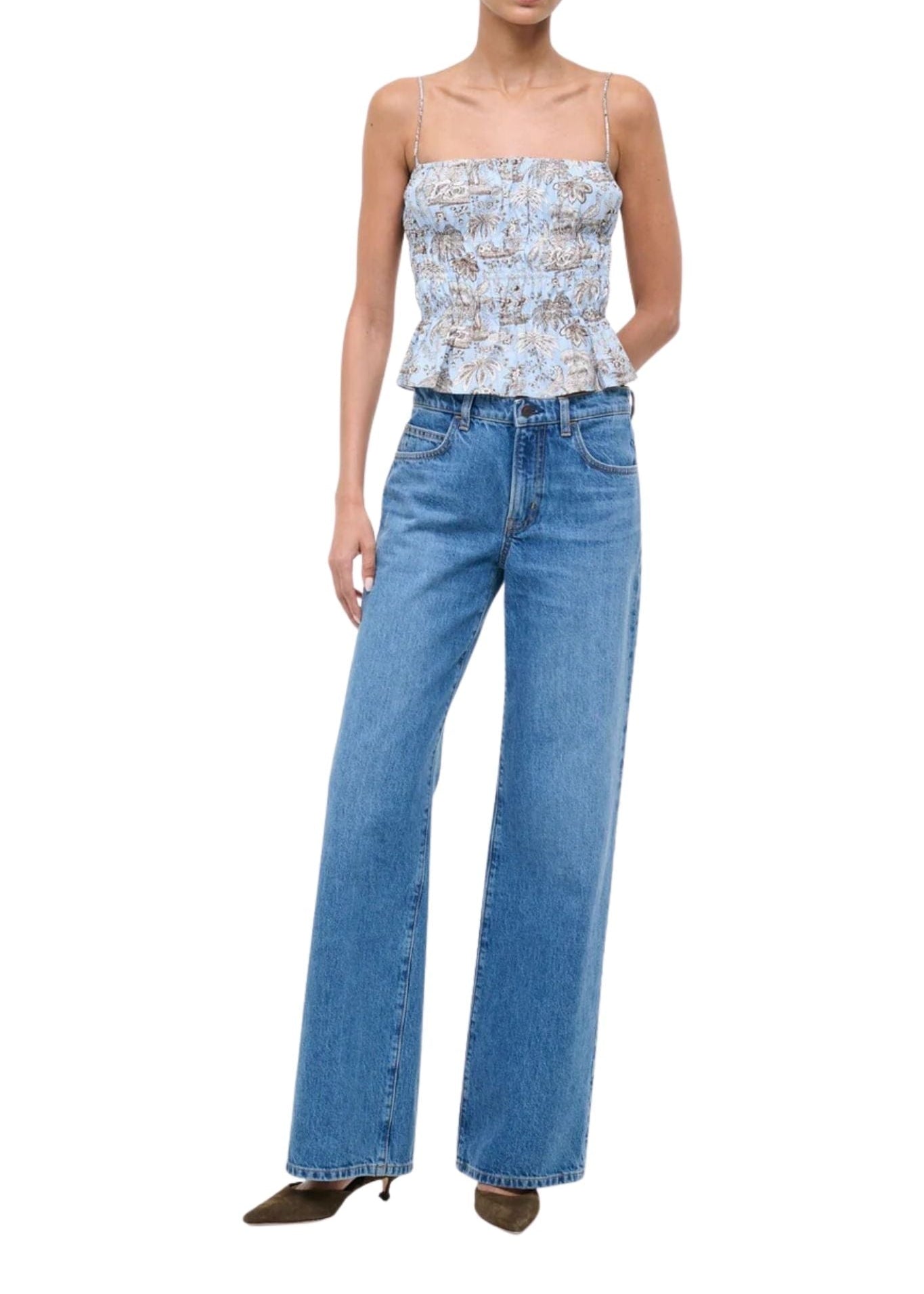 Staud Ayla Top - Vermillion