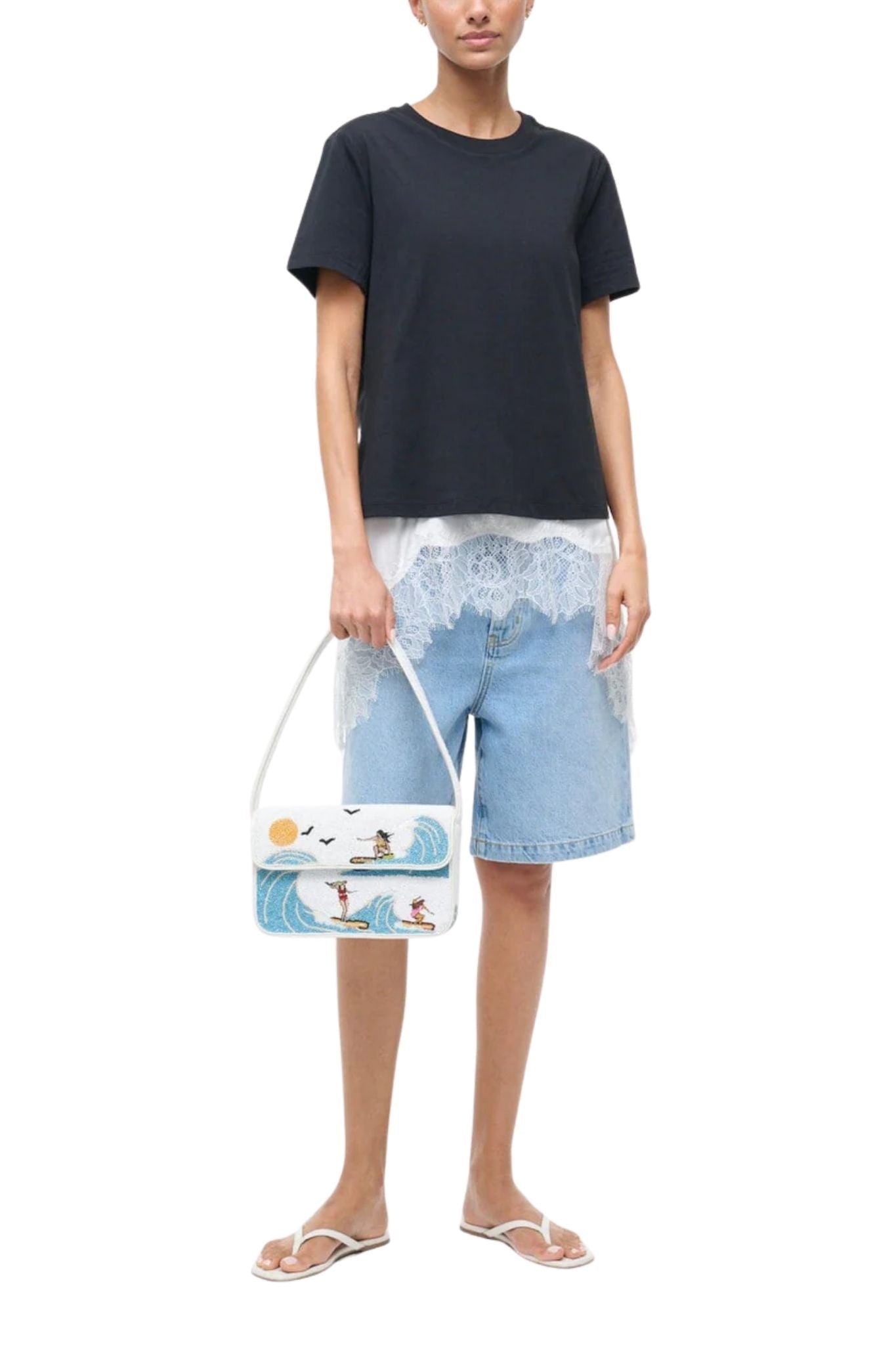 Staud Chloe Silk Cami - Vermillion