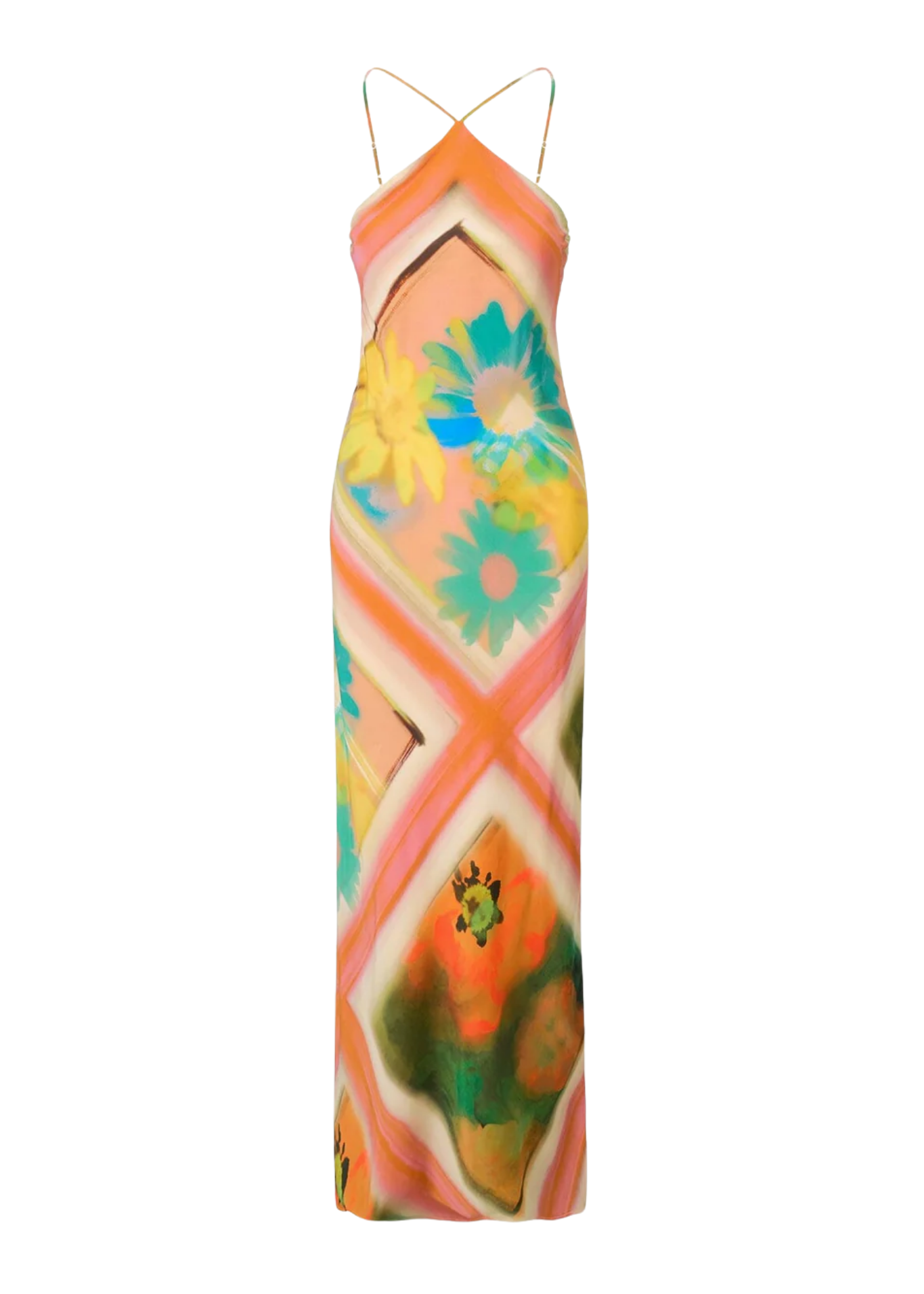 Staud Cubism Dress - Vermillion