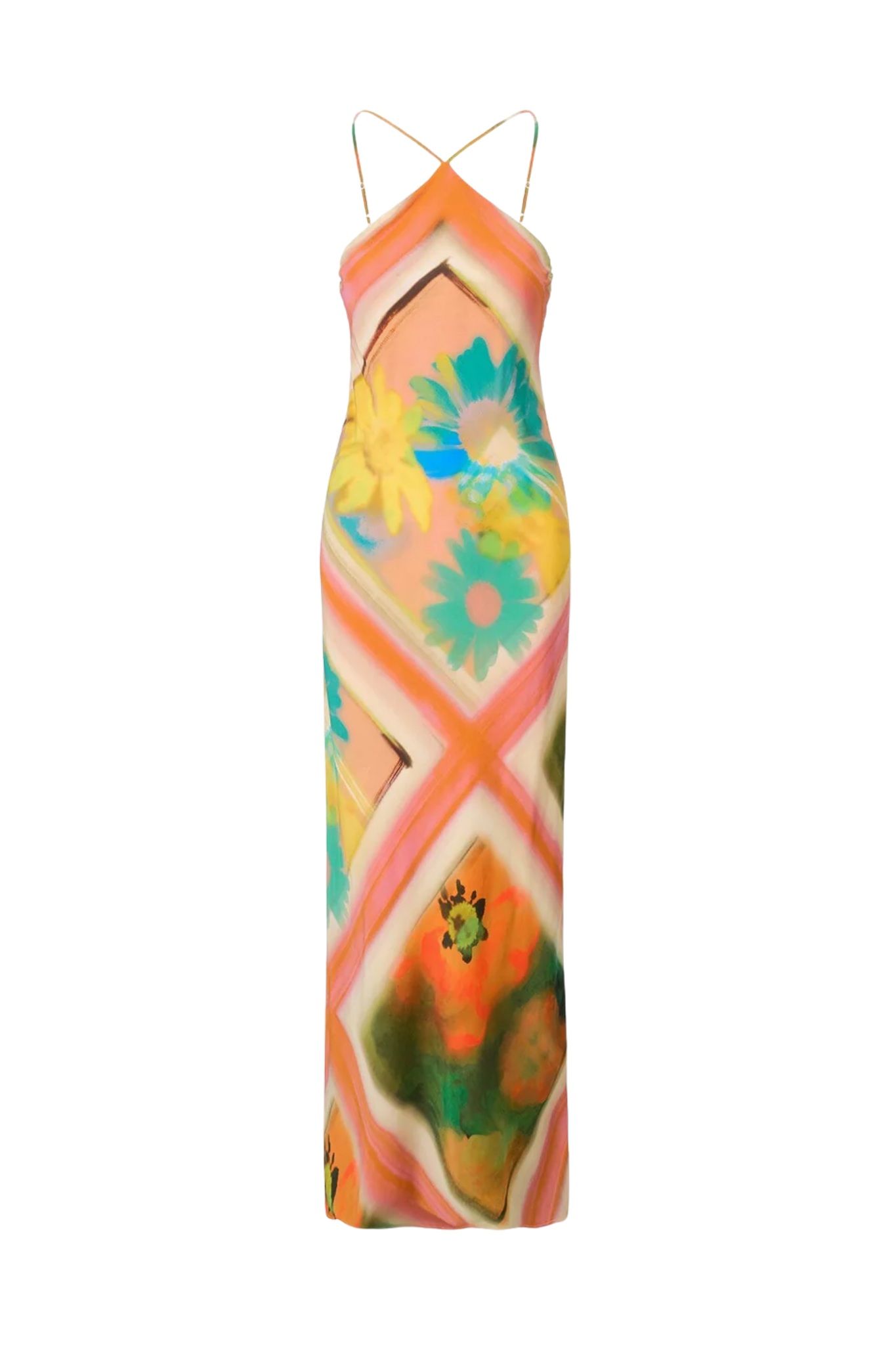 Staud Cubism Dress - Vermillion