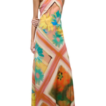 Staud Cubism Dress - Vermillion