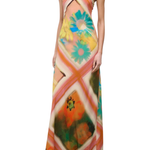 Staud Cubism Dress - Vermillion