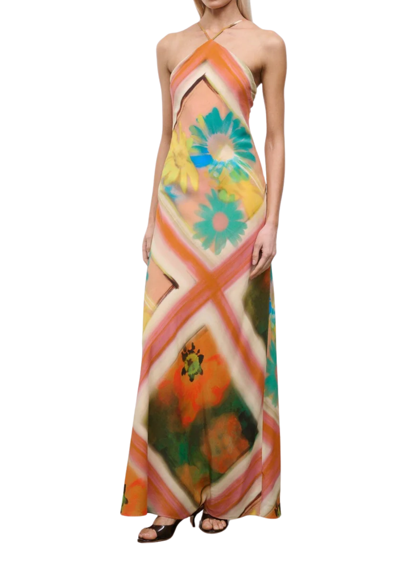Staud Cubism Dress - Vermillion