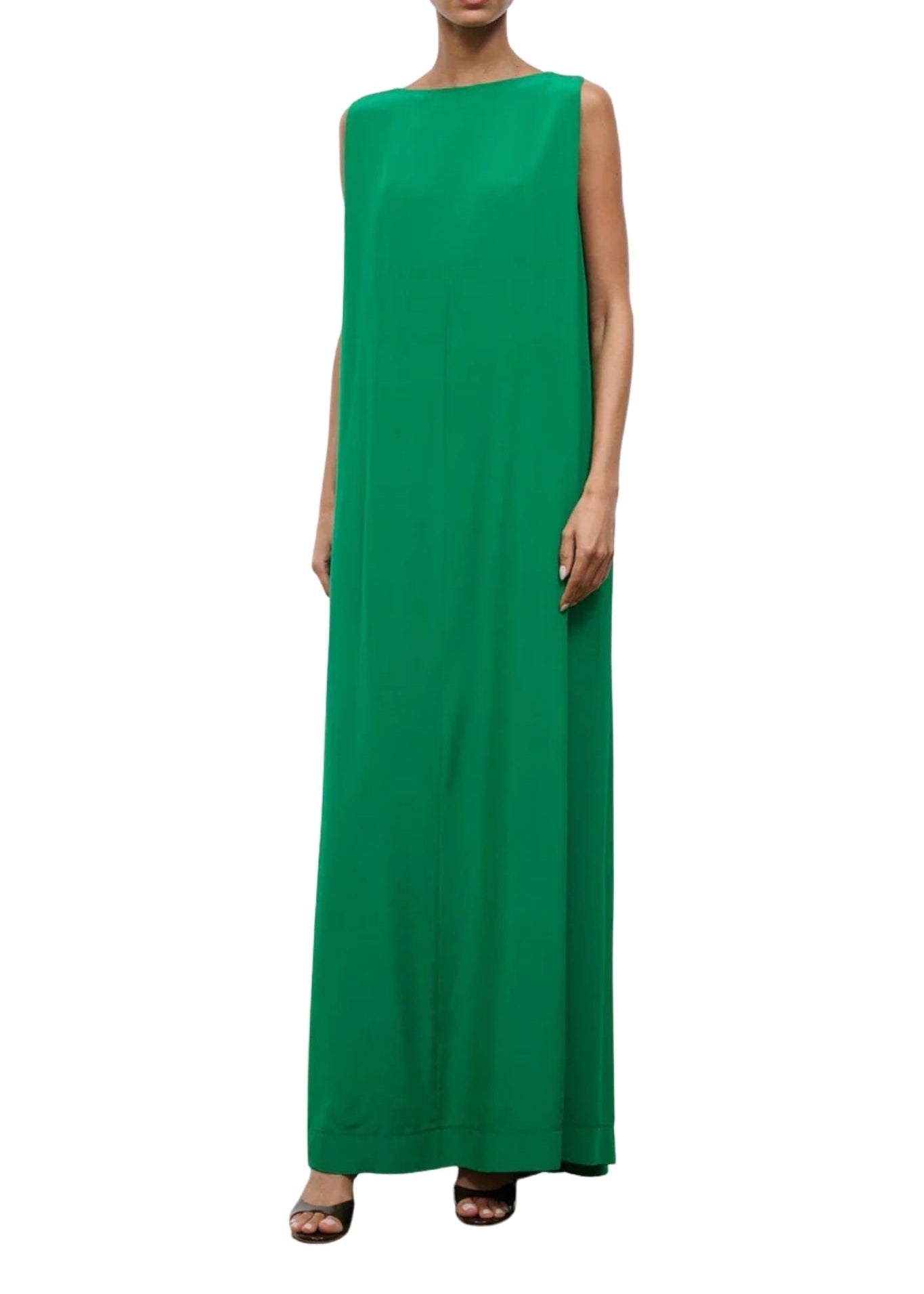 Staud Dalia Silk Dress - Vermillion