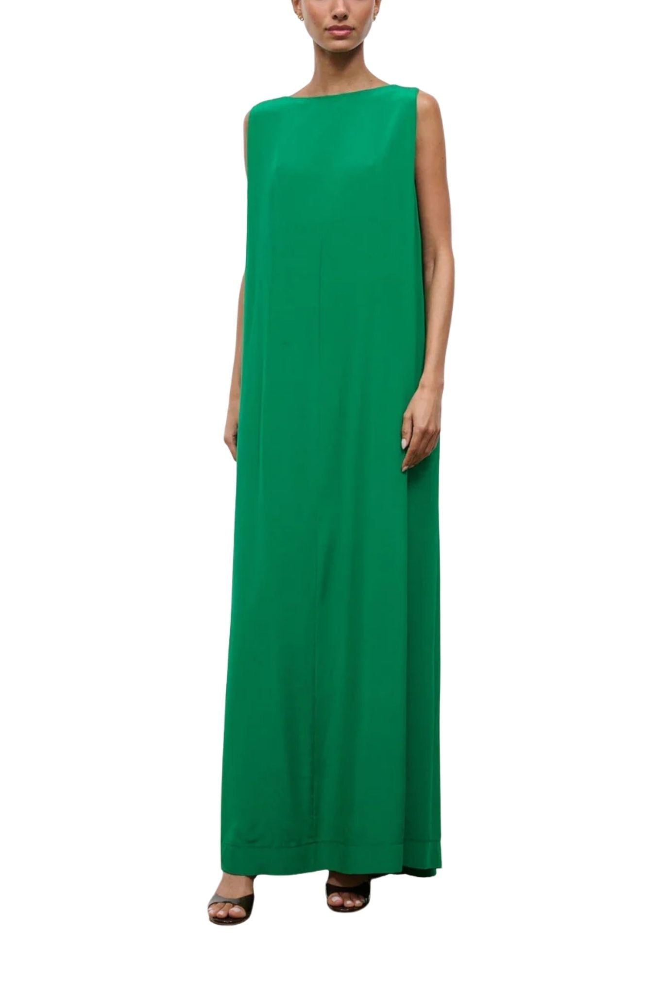 Staud Dalia Silk Dress - Vermillion