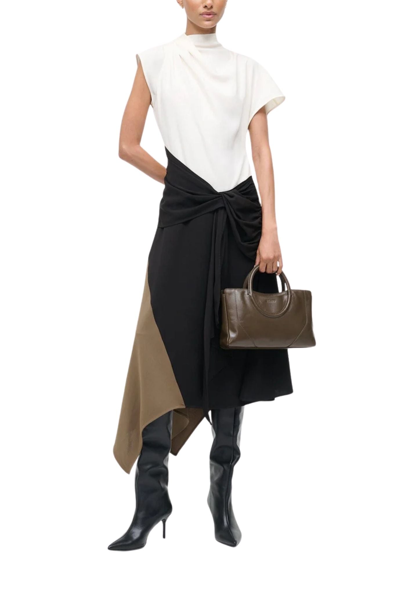 Staud Davina Dress - Vermillion