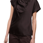Staud Davina Silk Top - Vermillion