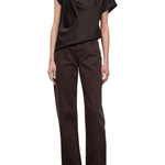 Staud Davina Silk Top - Vermillion