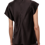 Staud Davina Silk Top - Vermillion