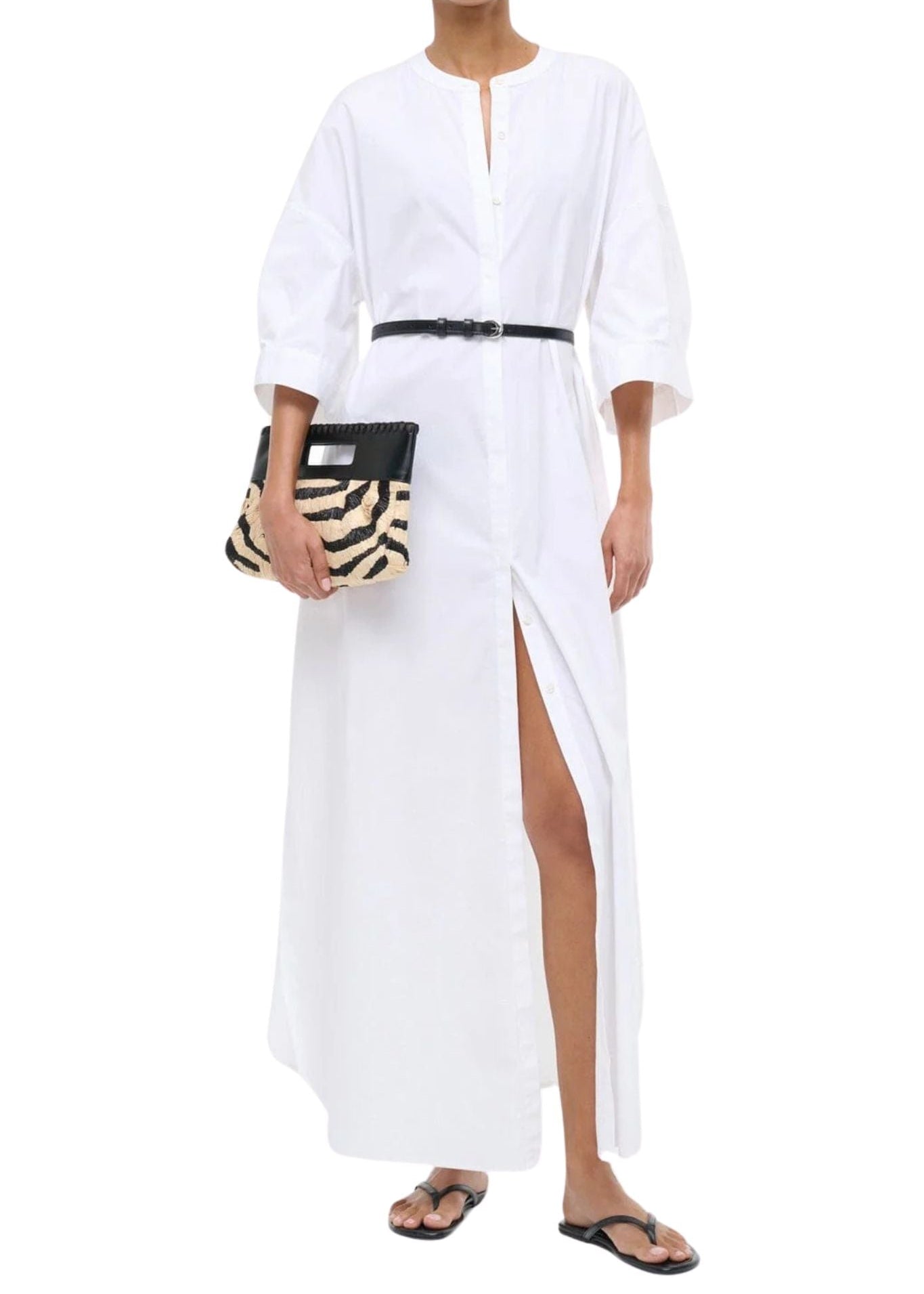 Staud Enzo Maxi Dress - Vermillion