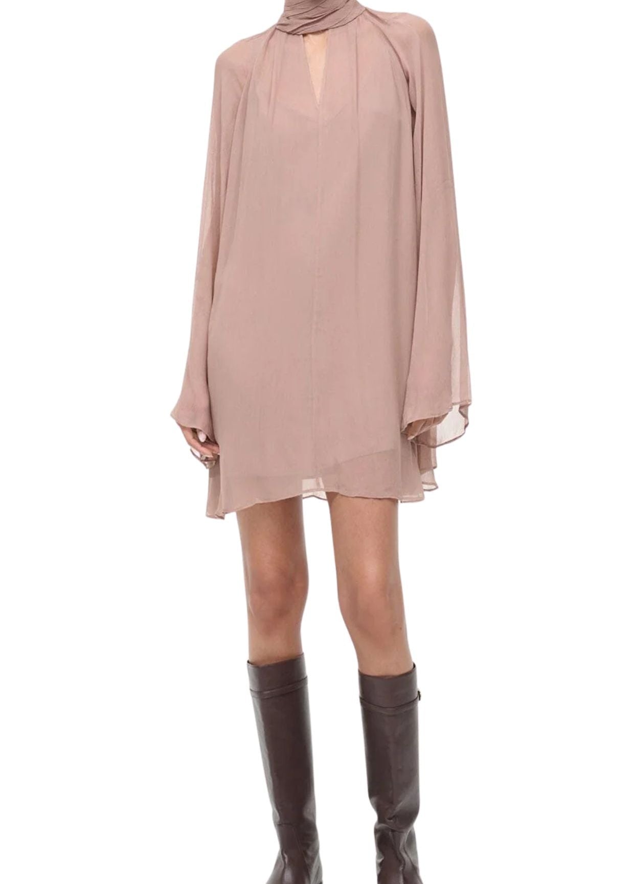 Staud Esther Mini Dress - Vermillion