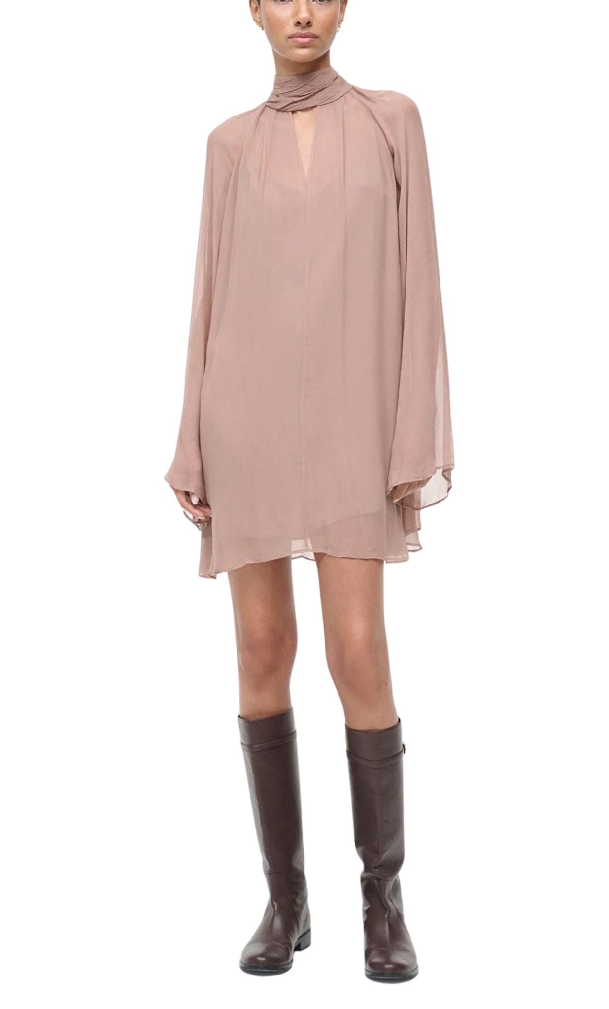 Staud Esther Mini Dress - Vermillion