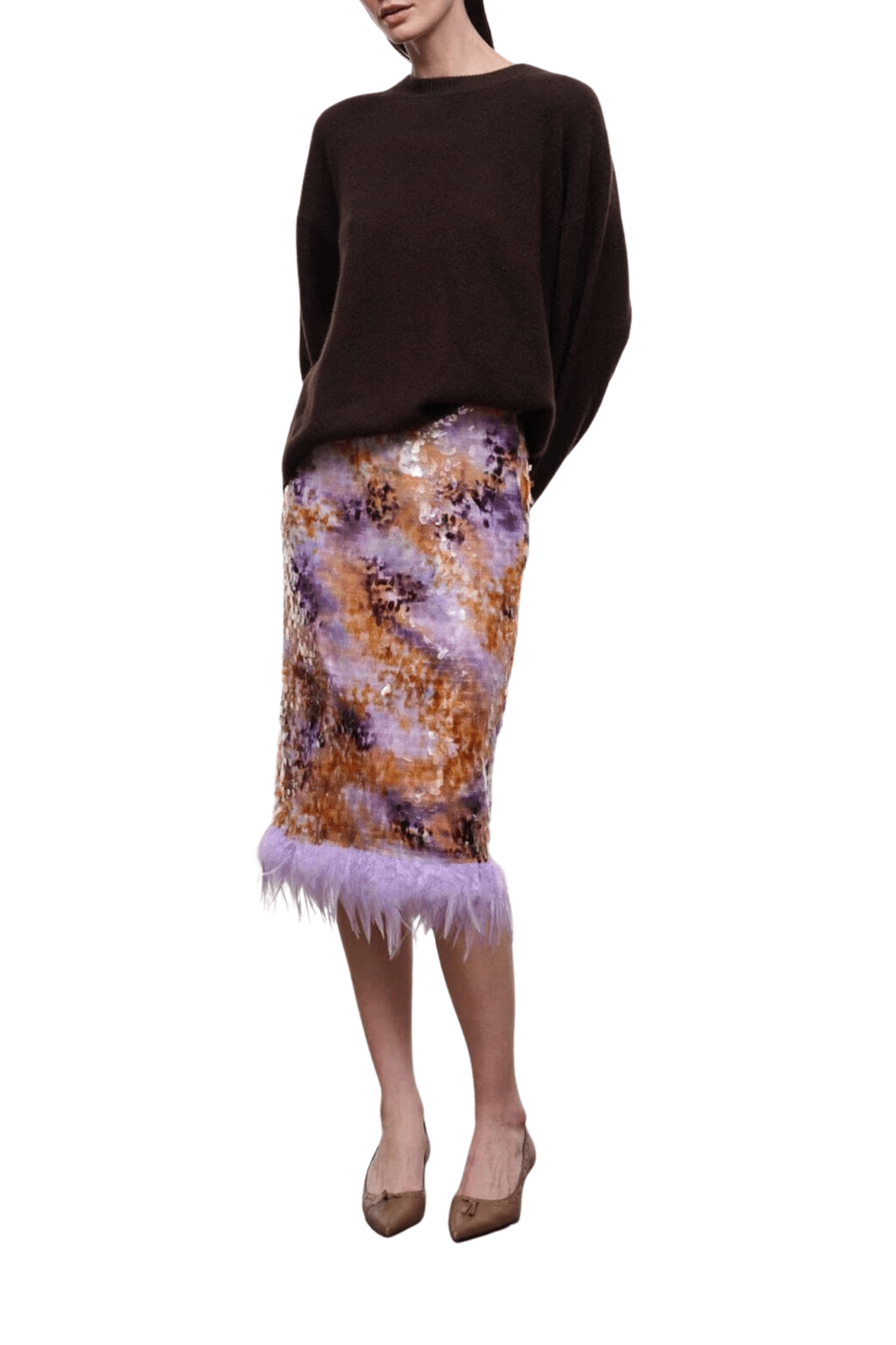 Staud Fen Skirt - Vermillion