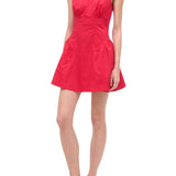 Staud Gwen Mini Dress - Vermillion